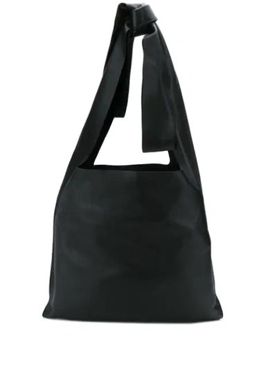 Shop Loewe Oversized Bow Bag In Black