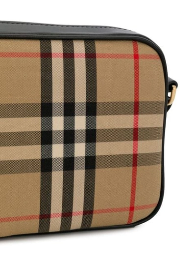 Shop Burberry Vintage Check Shoulder Bag In Neutrals