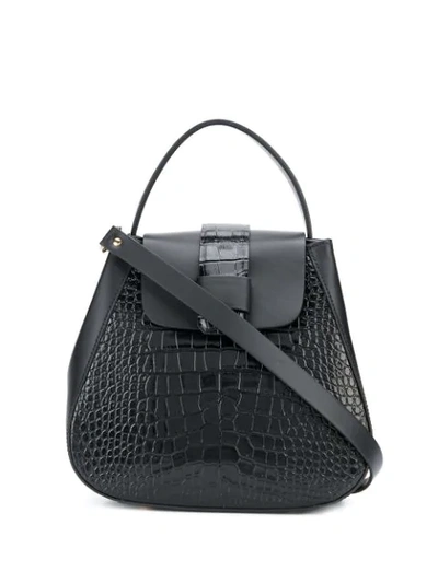 Shop Nico Giani Embossed Myria Tote Bag In Black