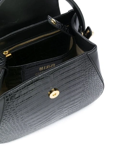 Shop Nico Giani Embossed Myria Tote Bag In Black