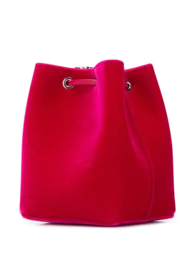 Shop Tom Ford Mini Velvet Bucket Bag In Pink