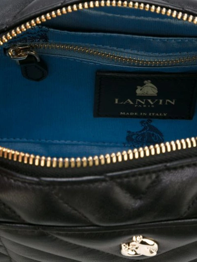 Shop Lanvin Quilted Shoulder Bag - Black