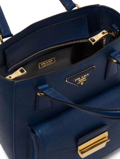 Shop Prada Metropolis Handbag In Blue