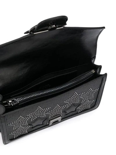 Shop Pinko Studded Star Crossbody Bag In Black