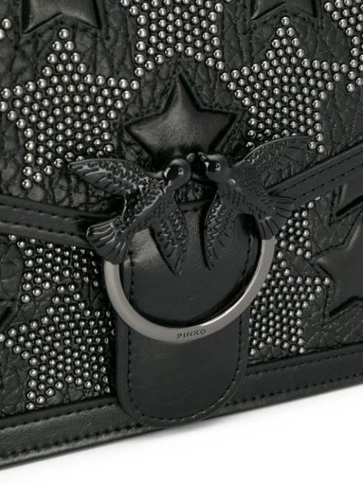 Shop Pinko Starry Sky Love Bag In Z99 Nero Limousine