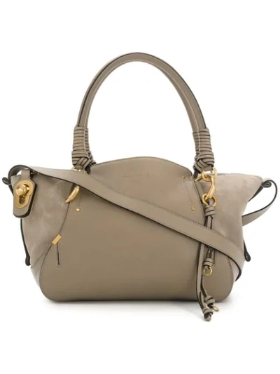 Shop Chloé Owen Tote Bag - Neutrals