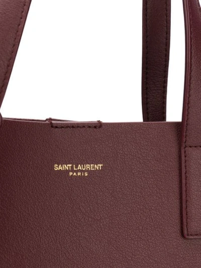 Shop Saint Laurent Shopping Tote Bag In Red