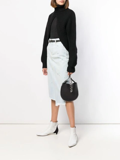 Shop Alexander Wang Mini Roxy Tote Bag In Black