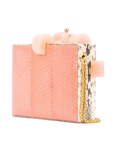 Shop Tonya Hawkes Embellished Box Clutch In Pink