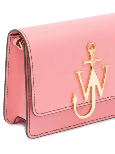 Shop Jw Anderson Anchor Logo Crossbody Bag In Pink