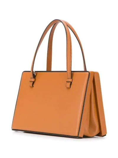 Shop Loewe Box Tote Bag In Brown