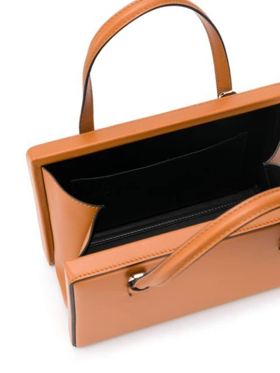 Shop Loewe Box Tote Bag In Brown