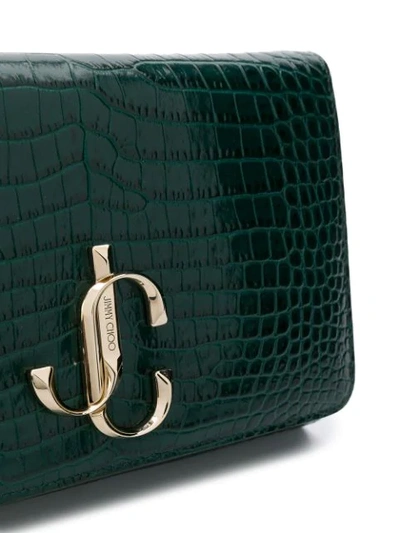 Shop Jimmy Choo Varenne Clutch In Green