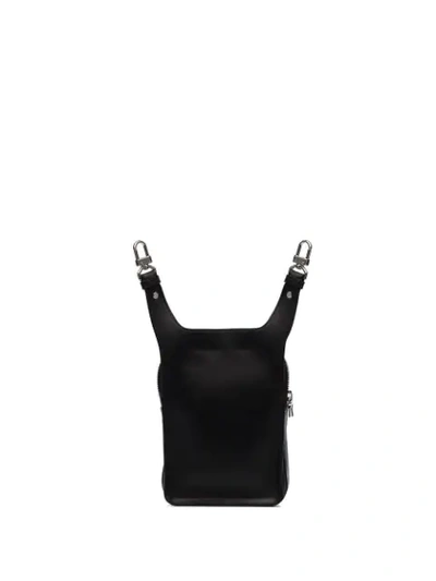 Shop Amiri Strapless Belt Bag In Black