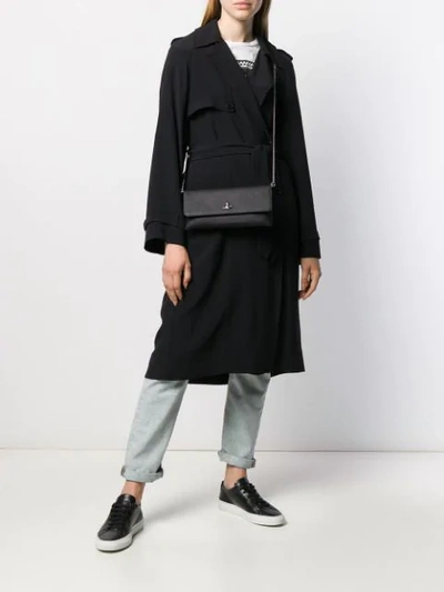 Shop Vivienne Westwood 'victoria' Clutch In Black