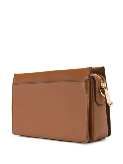 Shop Michael Michael Kors Leather Shoulder Bag In Brown