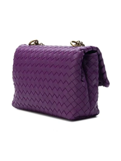 Shop Bottega Veneta Intrecciato Baby Bag - Purple