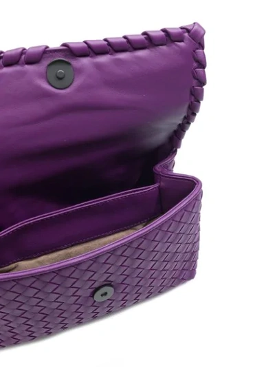 Shop Bottega Veneta Intrecciato Baby Bag - Purple