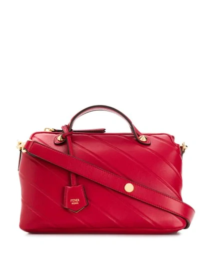 Shop Fendi Medium By The Way Tote In Red