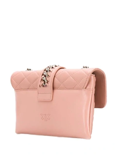 Shop Pinko Mini Loves Soft Shoulder Bag In Pink