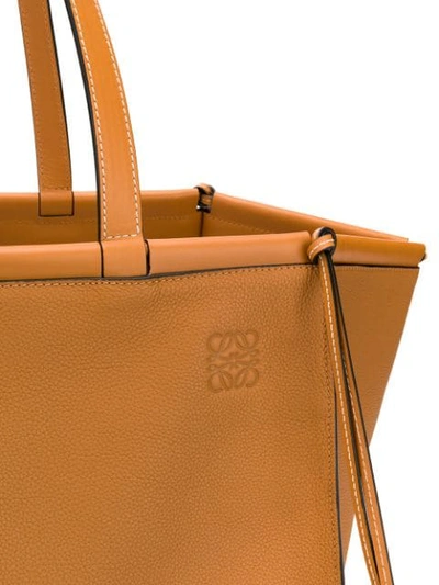 Shop Loewe Cushion Tote Bag In Brown