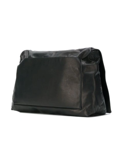 Shop Rick Owens Medium Flap Bag - Black