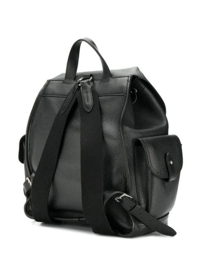 Shop Mulberry Heritage Textured Backpack In Black