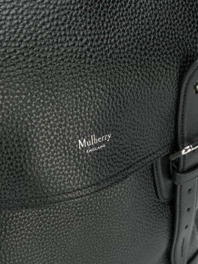 Shop Mulberry Heritage Textured Backpack In Black