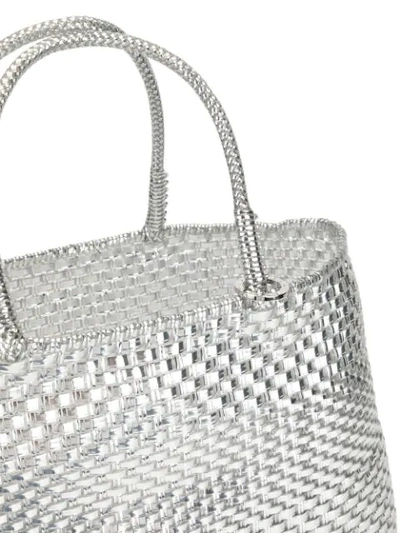 Shop Anteprima Wirebag Large Tote In Argento 351