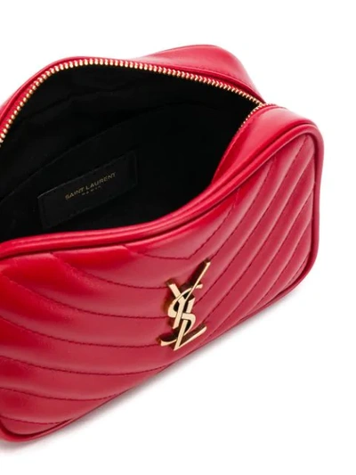 Shop Saint Laurent Tassel-detail Lou Belt Bag In Red