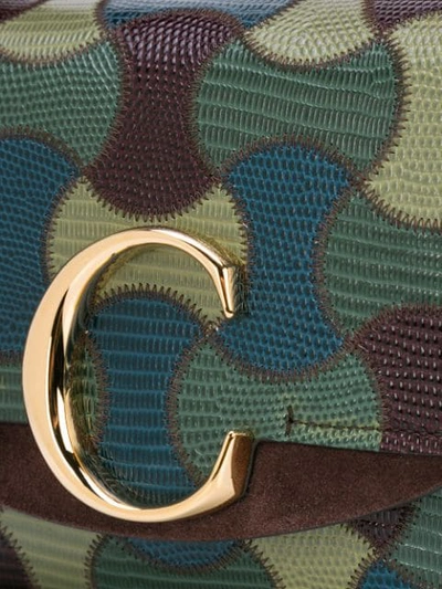 Shop Chloé C Mini Bag In Green