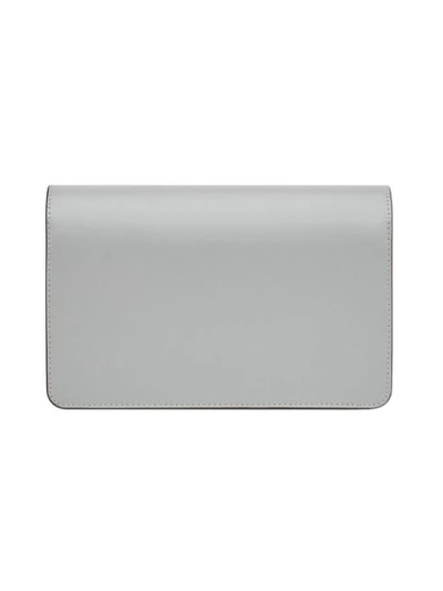 Shop Fendi Studded Wallet On A Chain - Grey