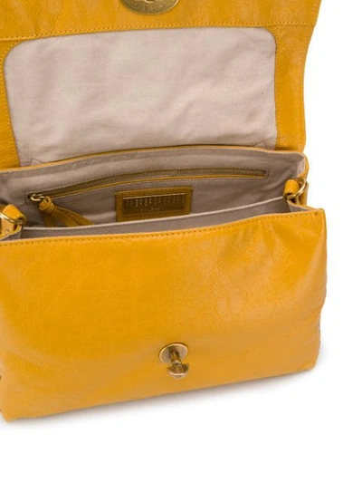 Shop Zanellato Twist-lock Tote Bag In Yellow