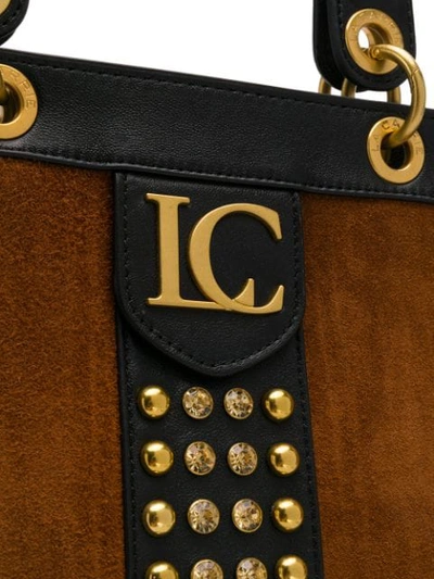 Shop La Carrie Studded Tote Bag In Brown
