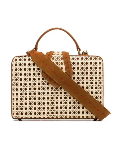 Shop Mehry Mu Grosse Handtasche Mit Rechteckigem Design In Brown