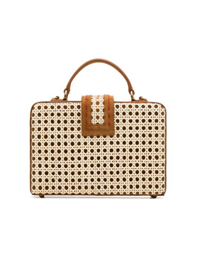 Shop Mehry Mu Grosse Handtasche Mit Rechteckigem Design In Brown