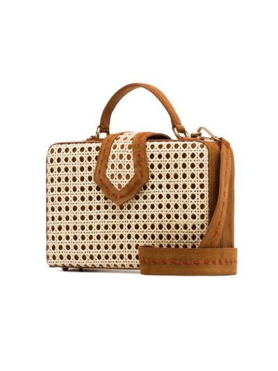 Shop Mehry Mu Grosse Handtasche Mit Rechteckigem Design In Brown