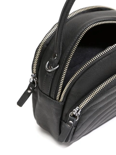 Shop Mara Mac Leather Shoulder Bag In Black