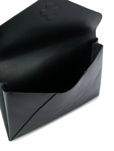 Shop A.f.vandevorst Stamped Envelope Clutch In Black