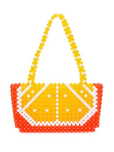 Shop Susan Alexandra Logo Charm Tote Bag In Multicolour