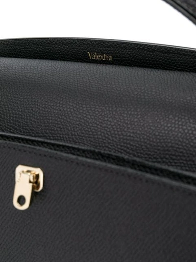 Shop Valextra Brera Medium Tote Bag In Black