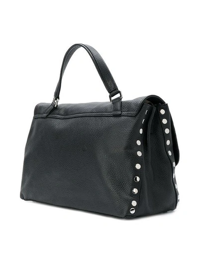 Shop Zanellato Studded Tote Bag In Black