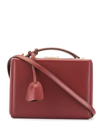 Shop Mark Cross Small Grace Box Bag In Red