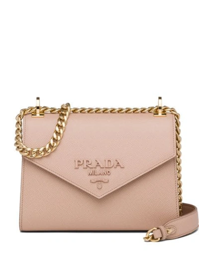 Shop Prada Envelope Shoulder Bag In Pink