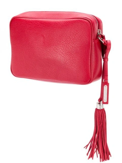 Shop Saint Laurent Mou Crossbody Bag In Red