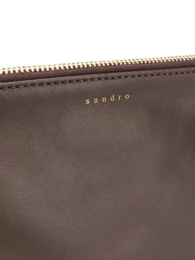 Shop Sandro Addict Crossbody Bag In 70 Chocolat