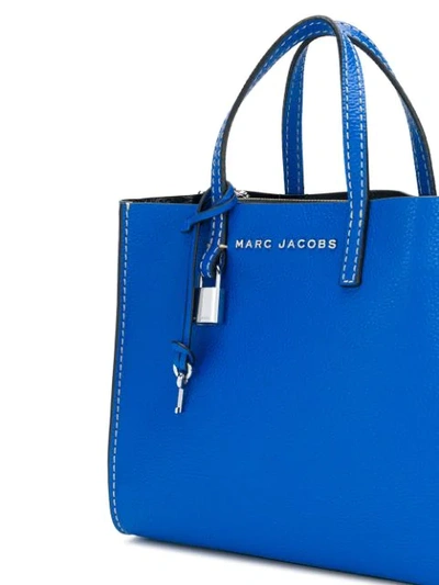 Shop Marc Jacobs The Mini Grind Tote Bag In Blue