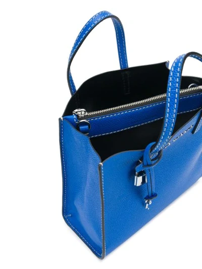 Shop Marc Jacobs The Mini Grind Tote Bag In Blue
