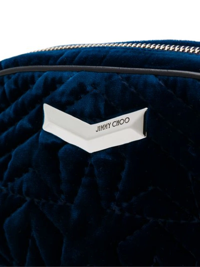 Shop Jimmy Choo Helia Belt Bag In 蓝色