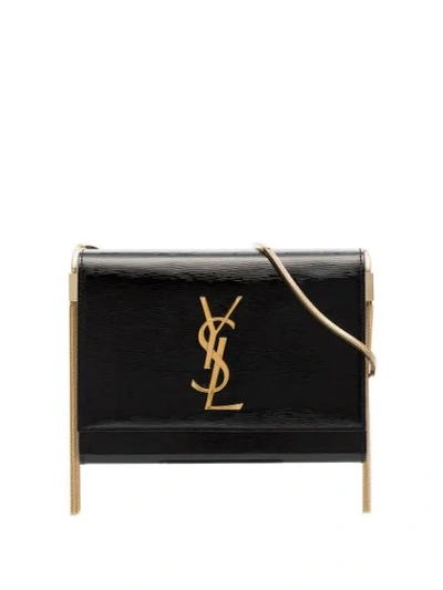 Shop Saint Laurent Kate Box Shoulder Bag In Black